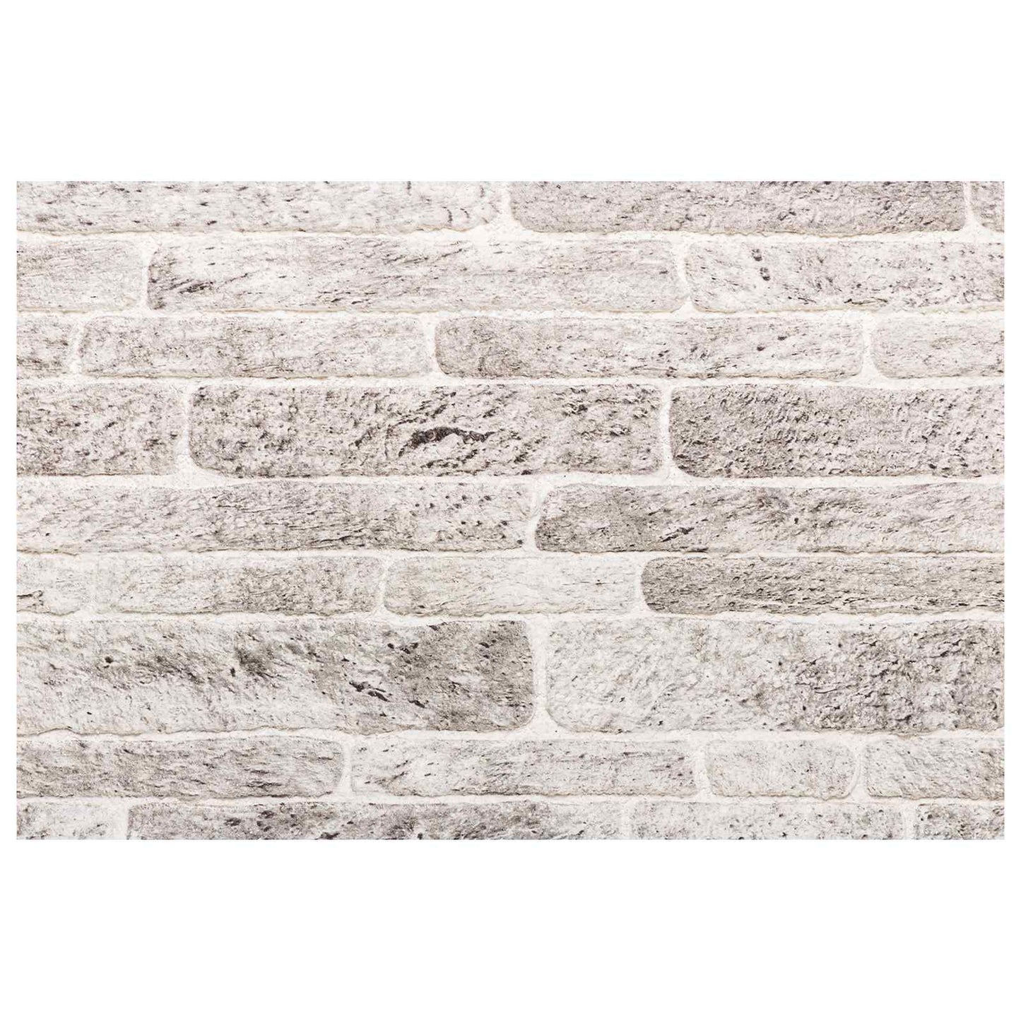 Veggpaneler 10 pcs Lys Grå og Hvit 100 x 50 cm EPS Skum