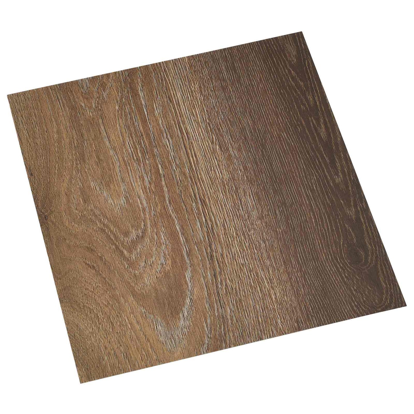 Selvheftende Gulvplanker 30,5 x 30,5 cm 20 pcs PVC Brun