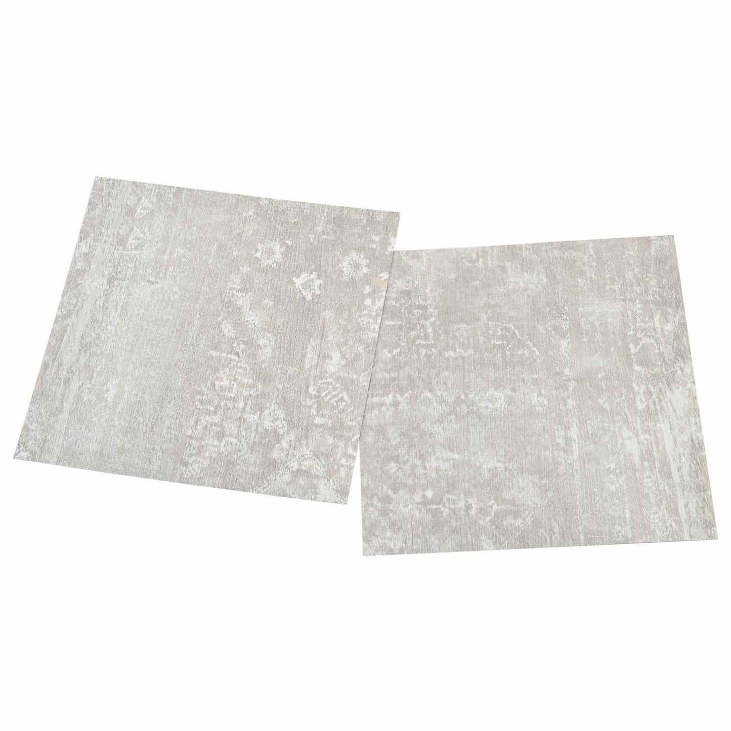 Selvheftende Gulvplanker 30,5 x 30,5 cm 20 pcs PVC Lysegrå