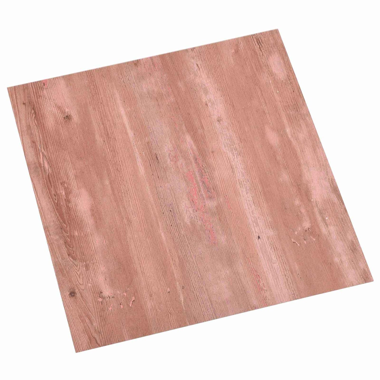 Selvheftende Gulvplanker 30,5 x 30,5 cm 20 pcs PVC Rød