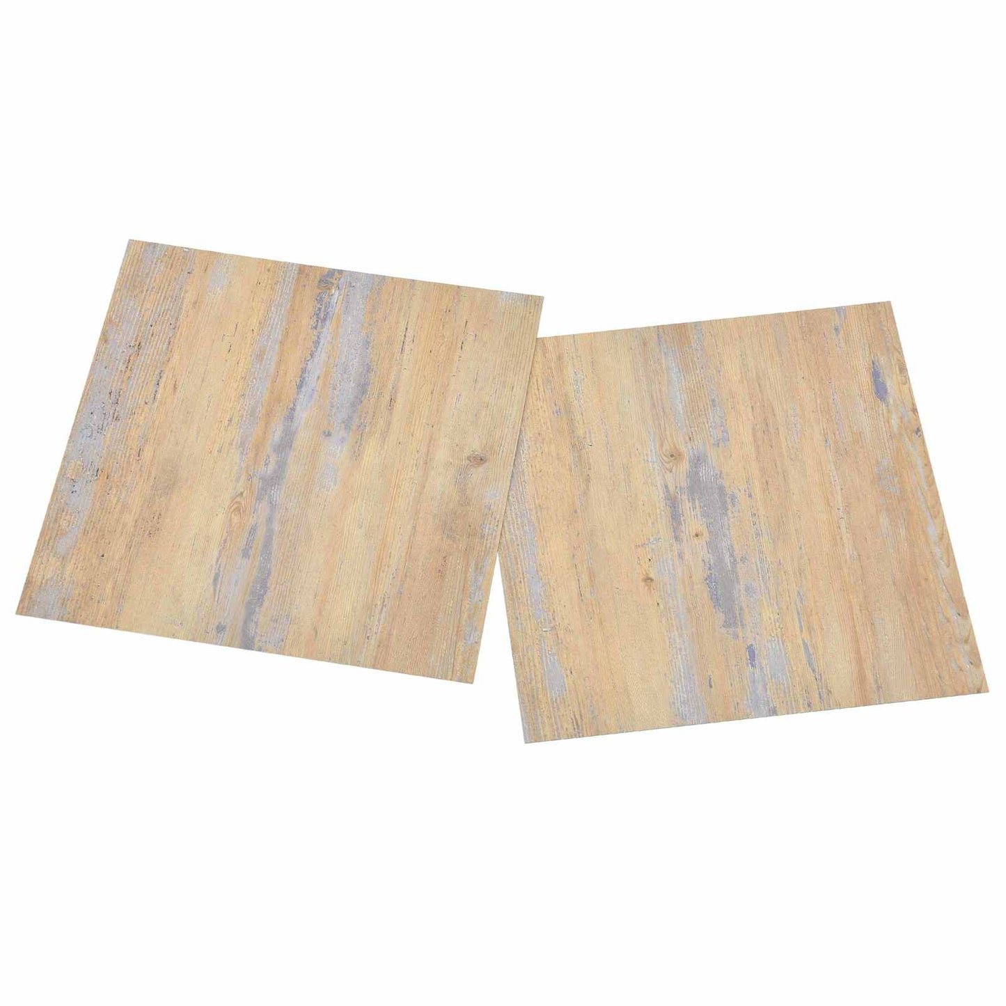 Selvheftende Gulvplanker 30,5 x 30,5 cm 20 pcs PVC Brun og Grå