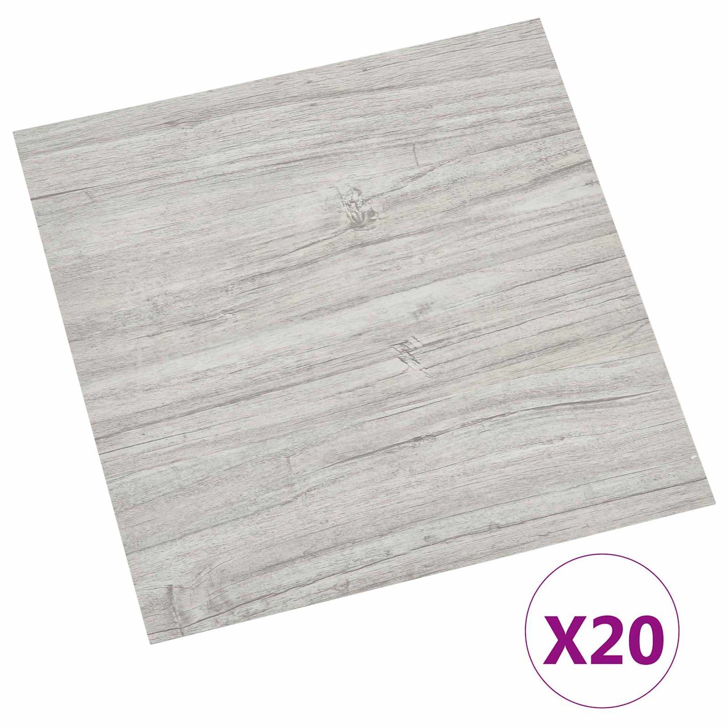 Selvheftende Gulvplanker 30,5 x 30,5 cm 20 pcs PVC