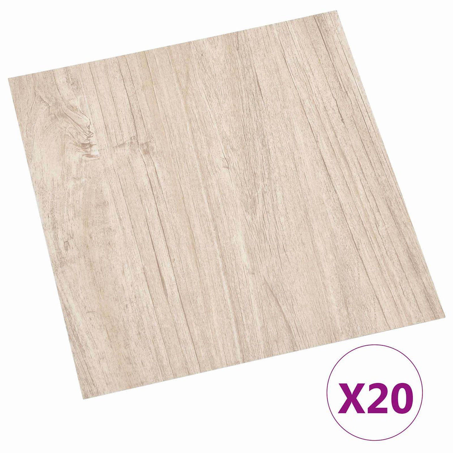 Selvheftende Gulvplanker 30,5 x 30,5 cm 20 pcs PVC