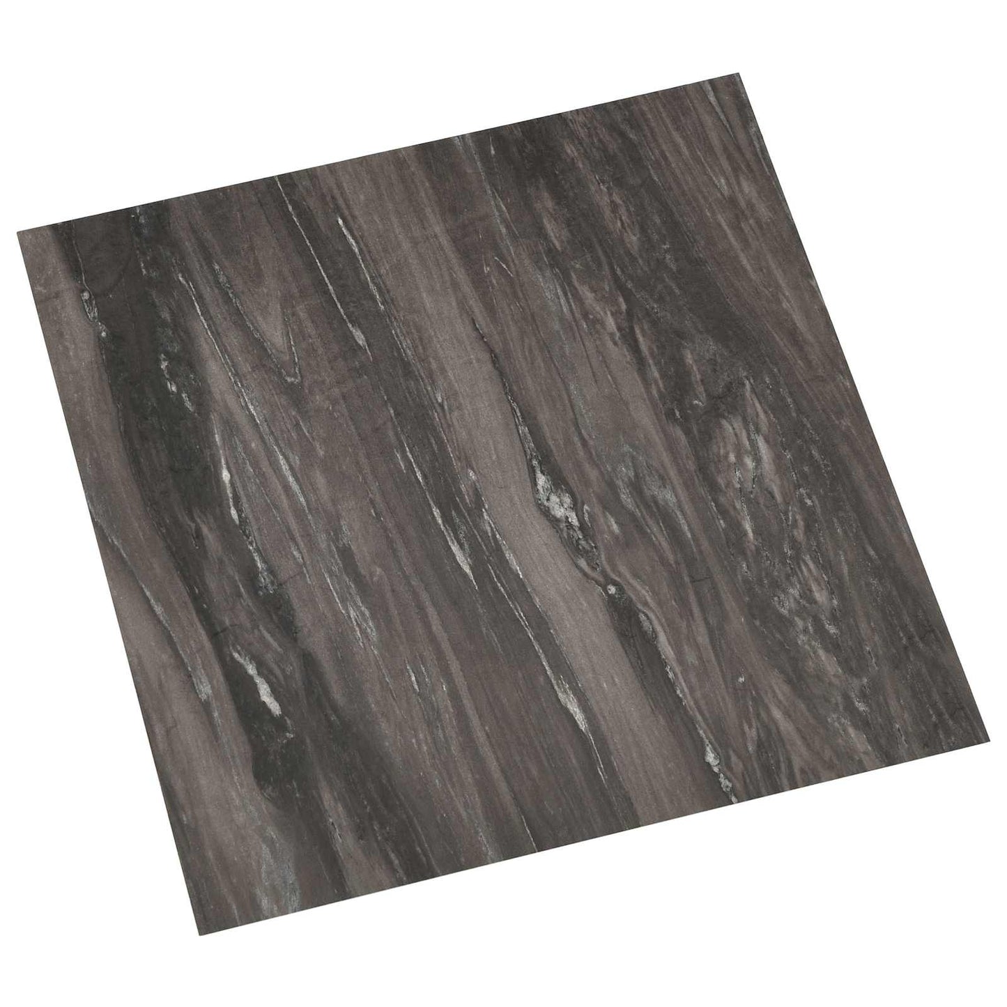 Selvheftende Gulvplanker 30,5 x 30,5 cm 20 pcs PVC Mørkegrå