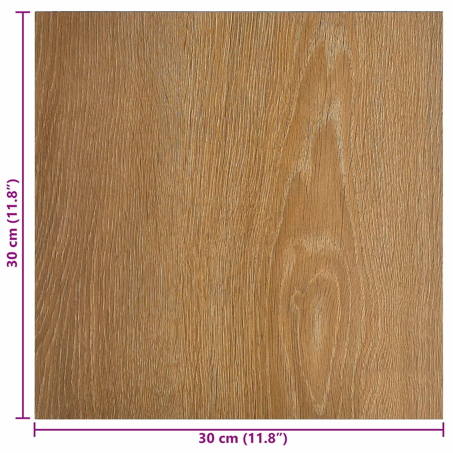 Selvheftende Gulvplanker 30,5 x 30,5 cm 20 pcs PVC tre