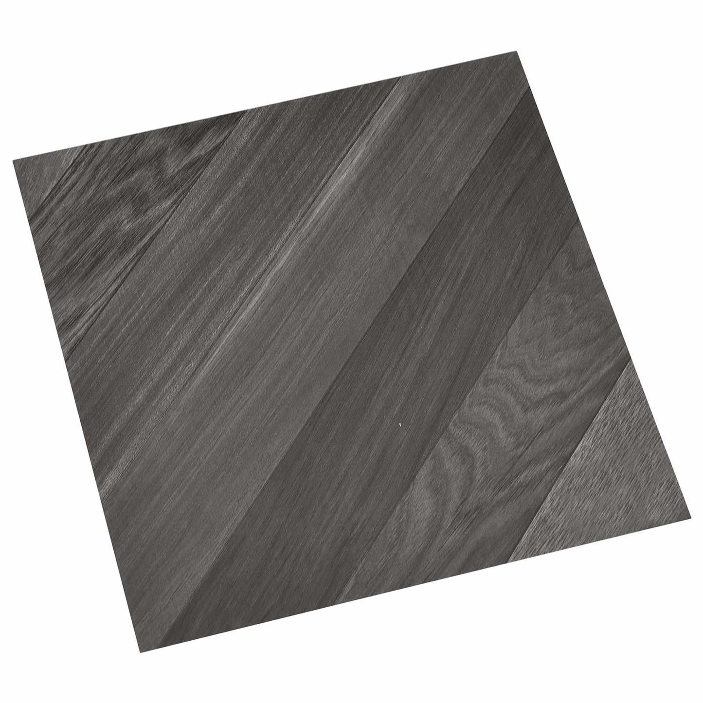Selvheftende Gulvplanker 30,5 x 30,5 cm 20 pcs PVC Stripet Grå
