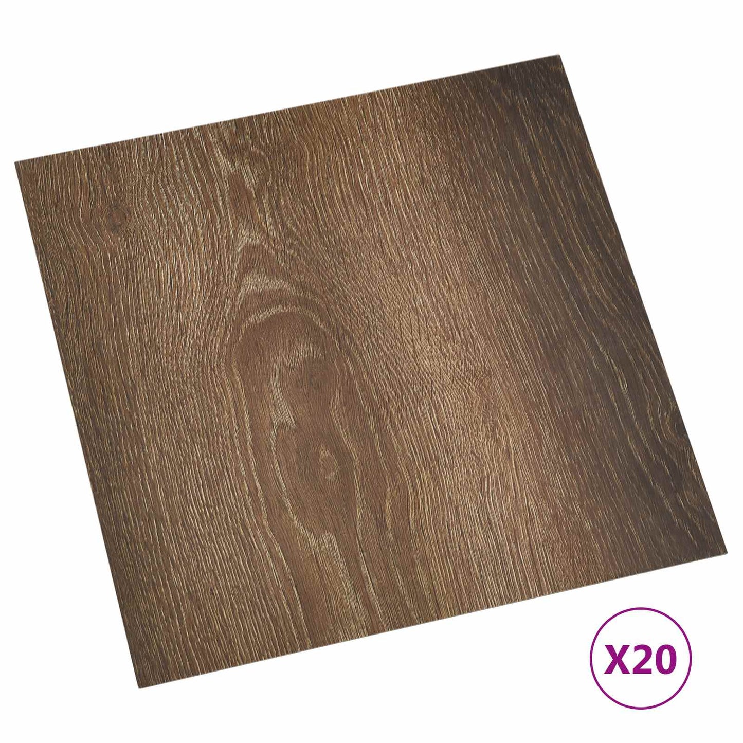 Selvheftende Gulvplanker 30,5 x 30,5 cm 20 pcs PVC