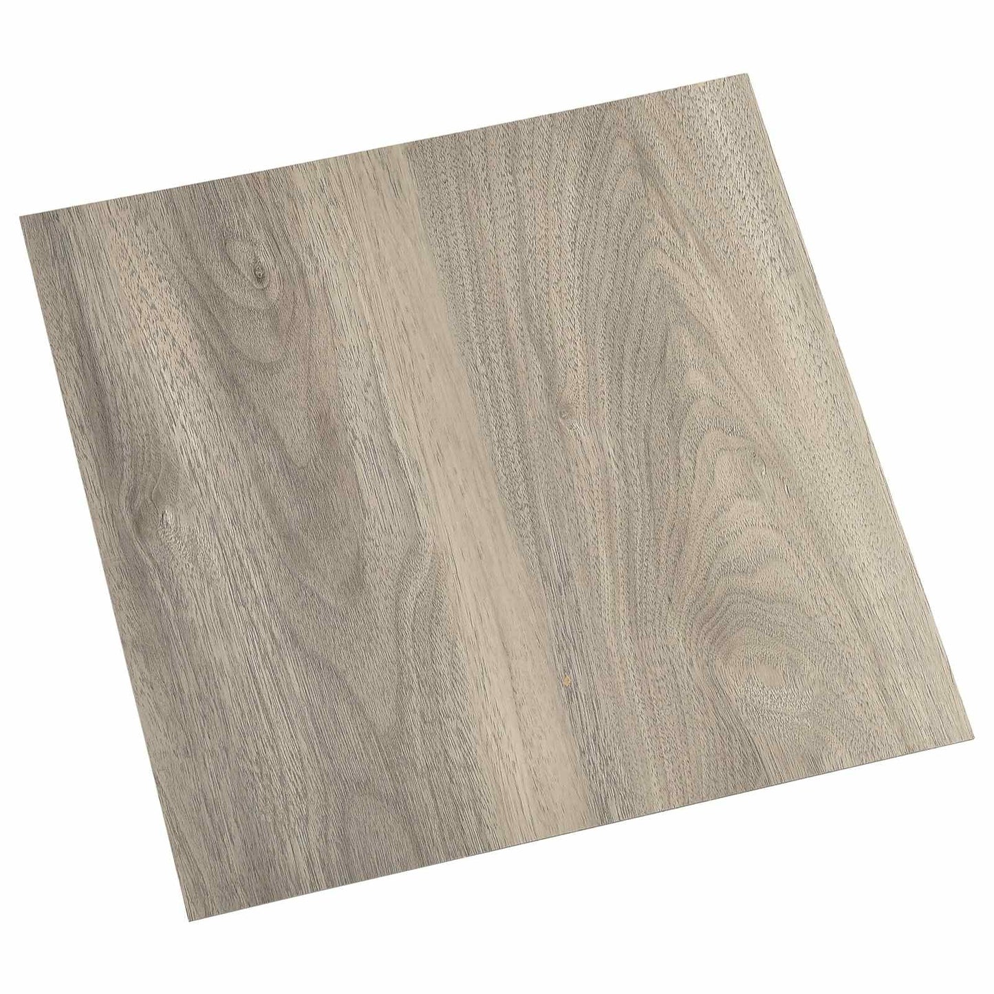 Selvheftende Gulvplanker 30,5 x 30,5 cm 20 pcs PVC Svart og Tre