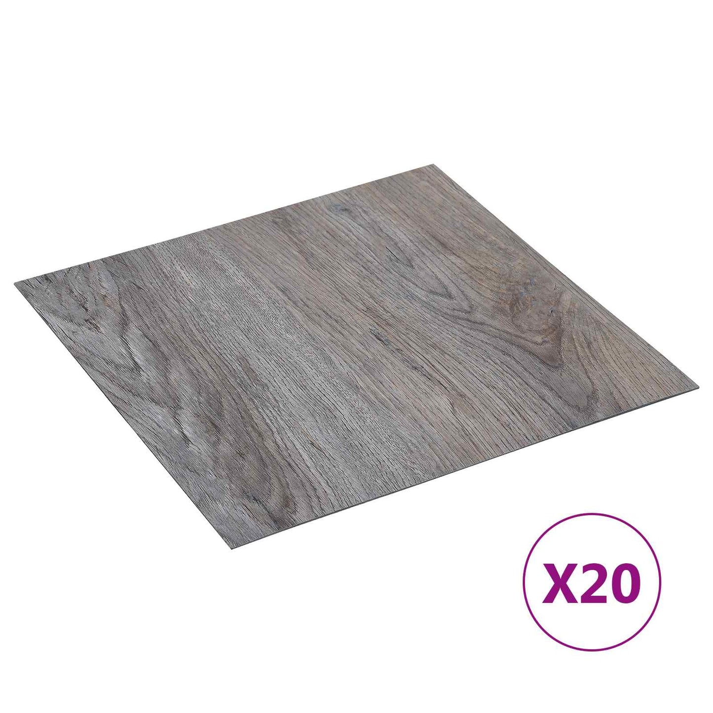 Selvheftende Gulvplanker 30,5 x 30,5 cm 20 pcs PVC