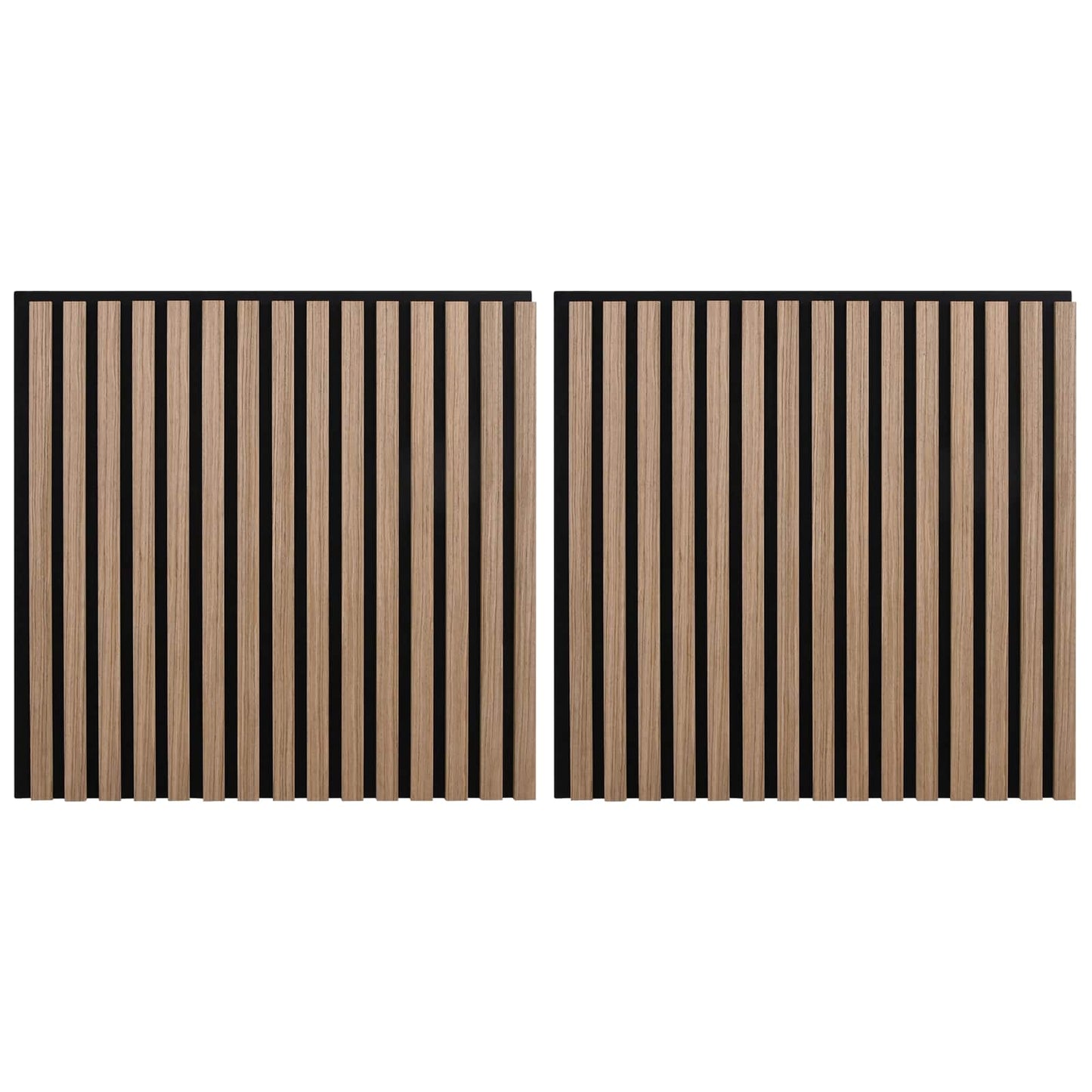 Veggpaneler 2 pcs Brun 60,5 x 60 cm