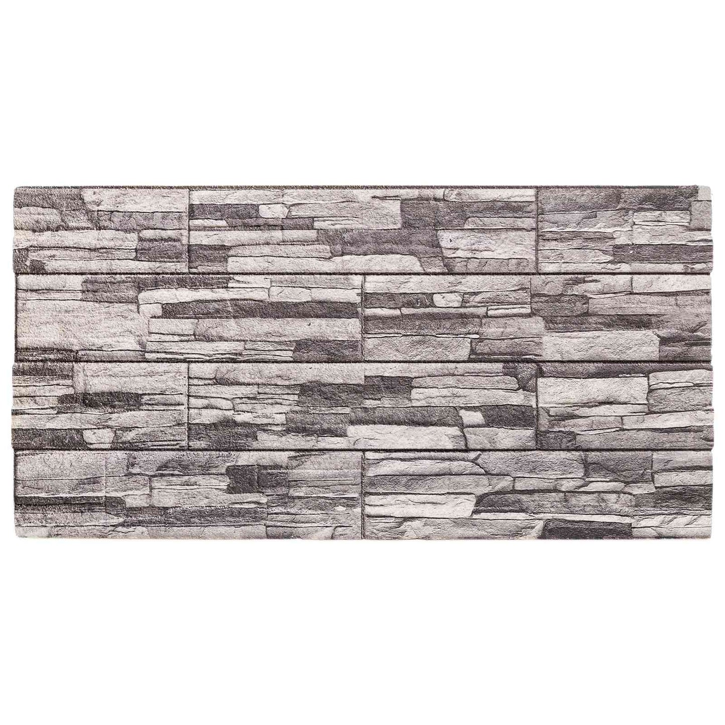 Veggpaneler 10 pcs Mørk Grå og Lys Grå 100 x 50 cm EPS Skum