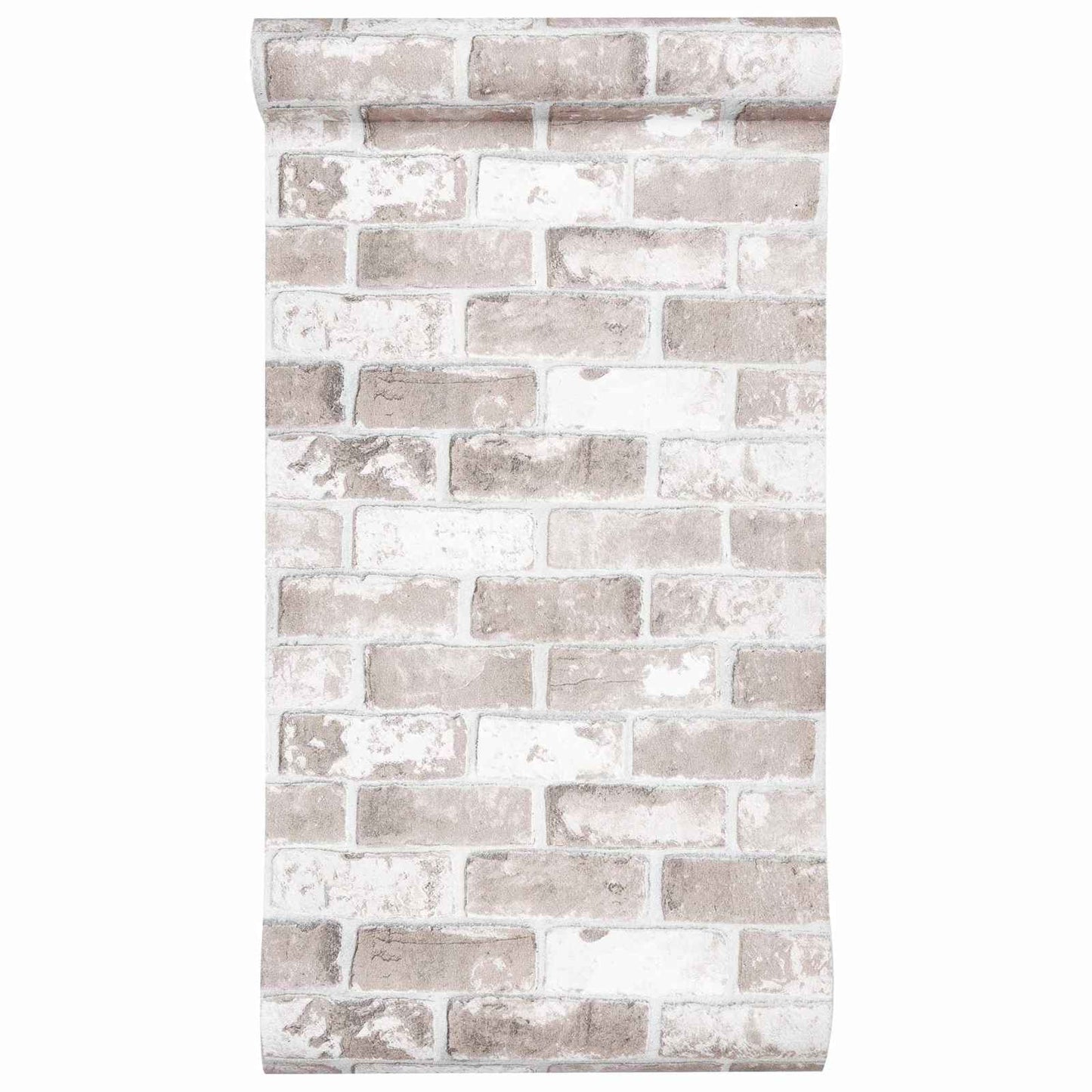 3D Solid Tapet Stripete Murstein 10 x 0,53 m Non-Woven Stof