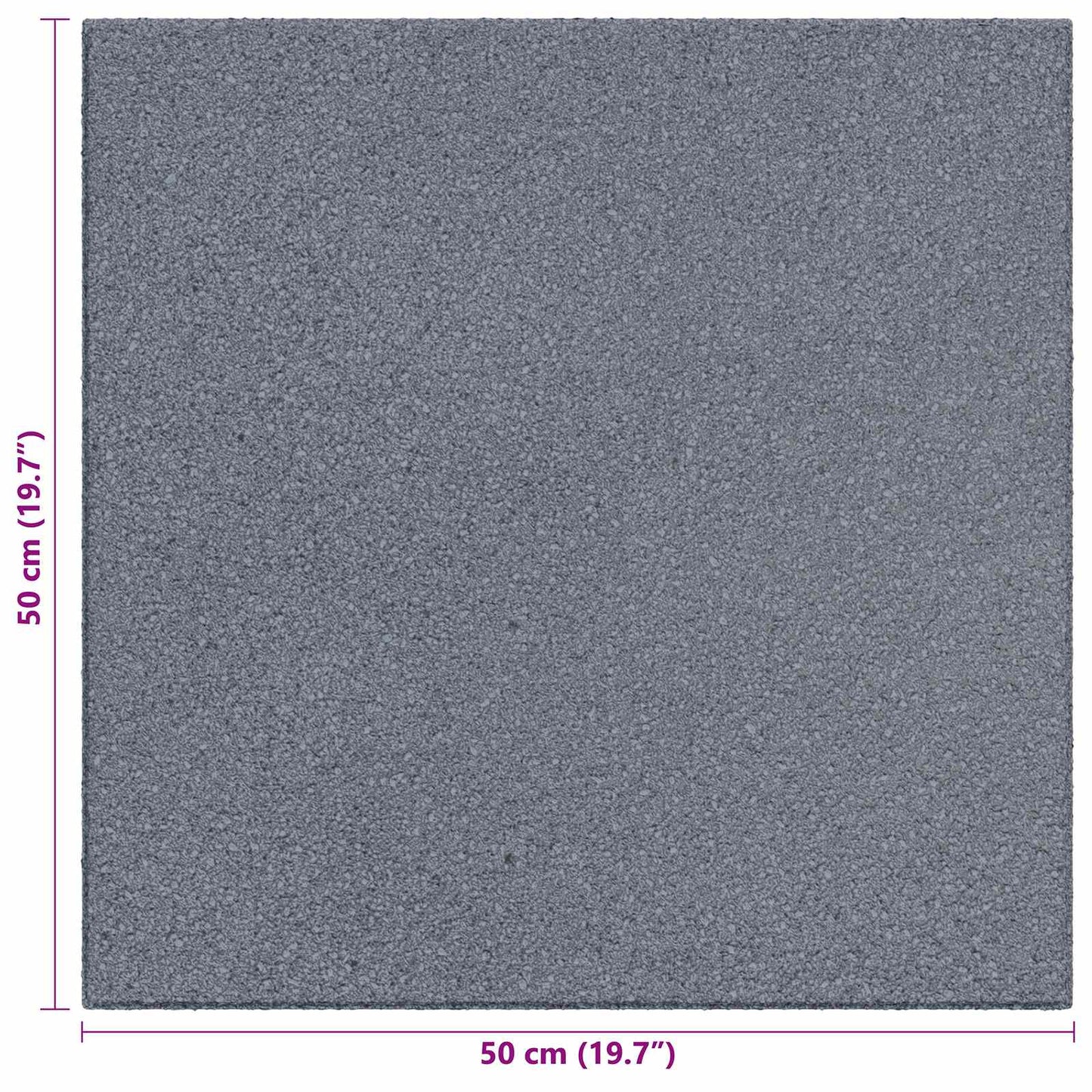 Fallbeskyttelsesfliser 6 pcs Grå 50 x 50 cm Gummi