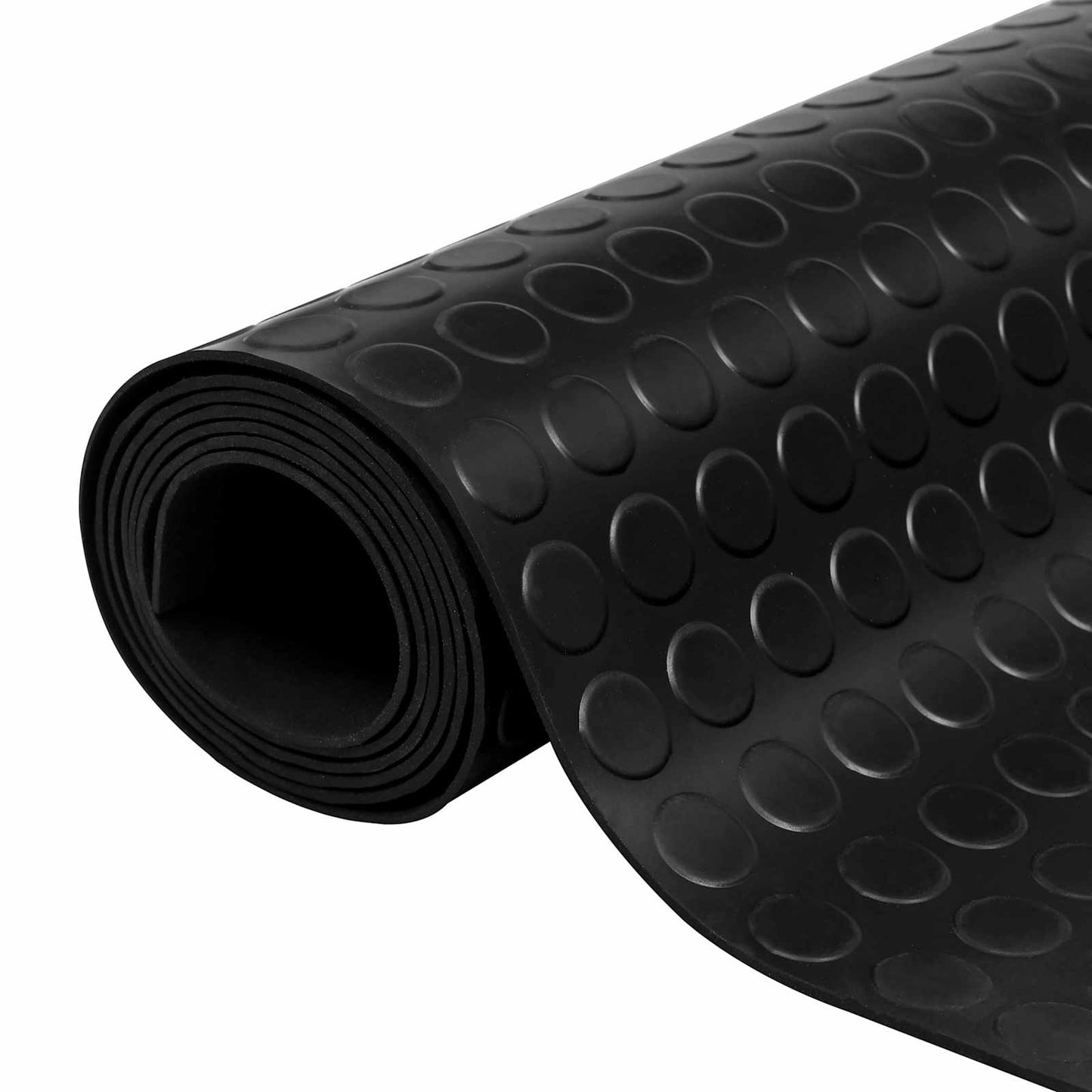 Gulv Matte Svart 1 x 2 m Gummi