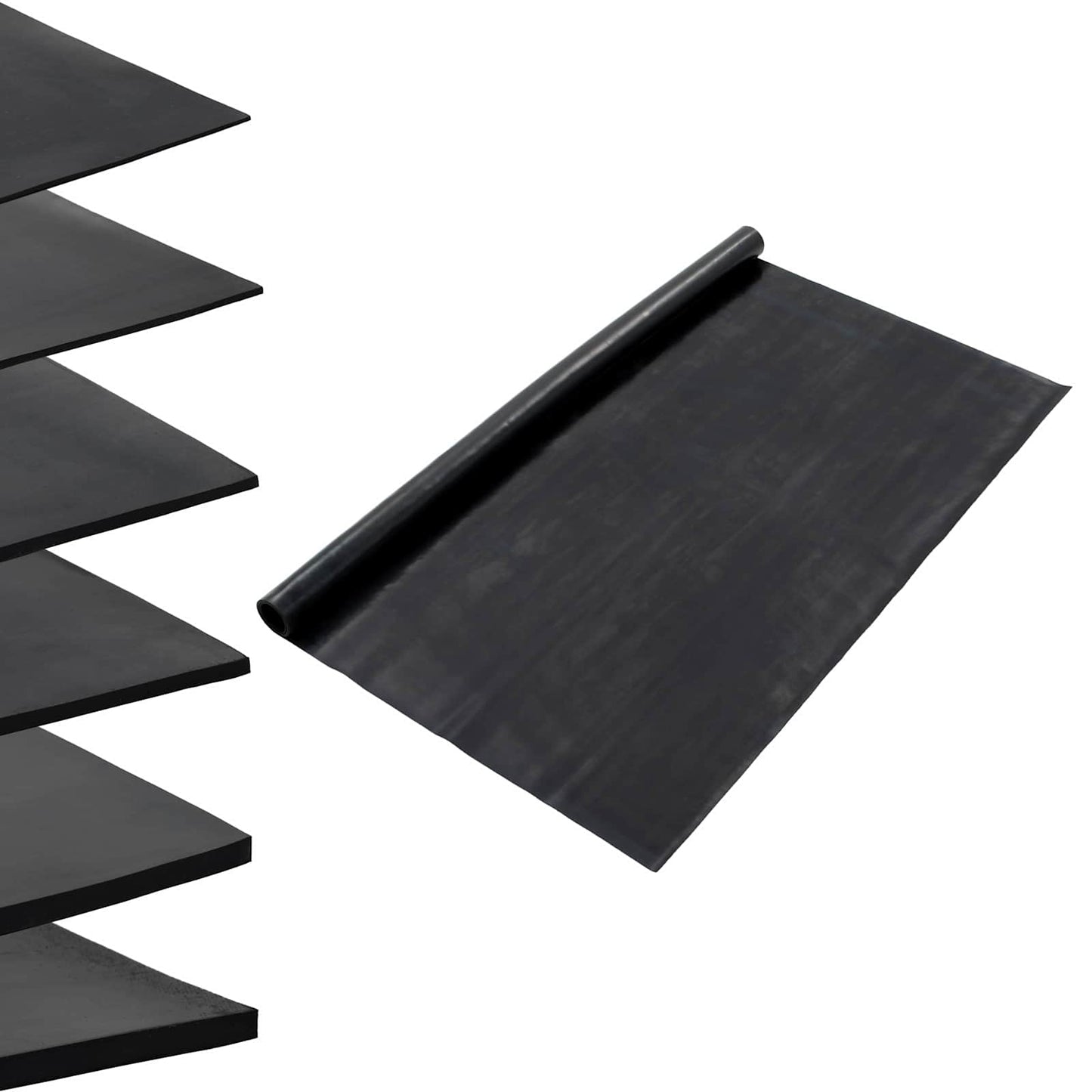 Gulv Matte Svart 1,2 x 5 m Gummi