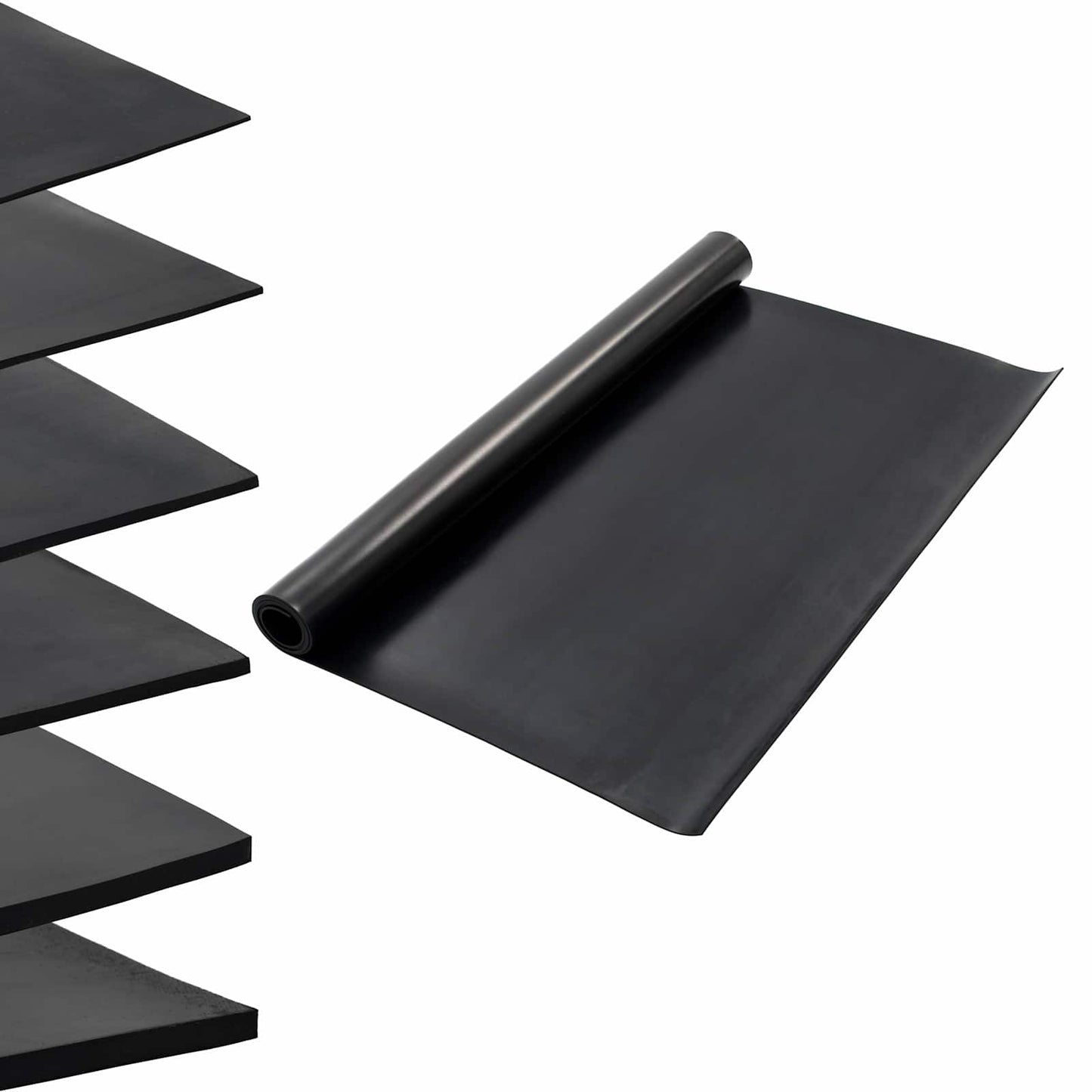 Gulv Matte Svart 1,2 x 2 m Gummi
