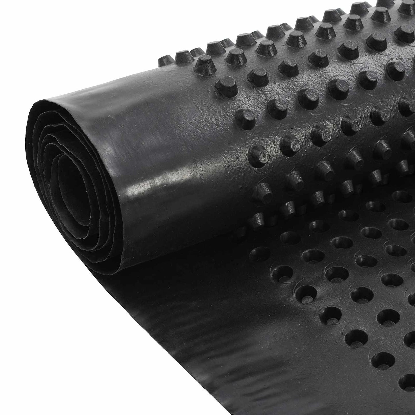 Prikket dreneringsark Svart 1 x 10 m HDPE
