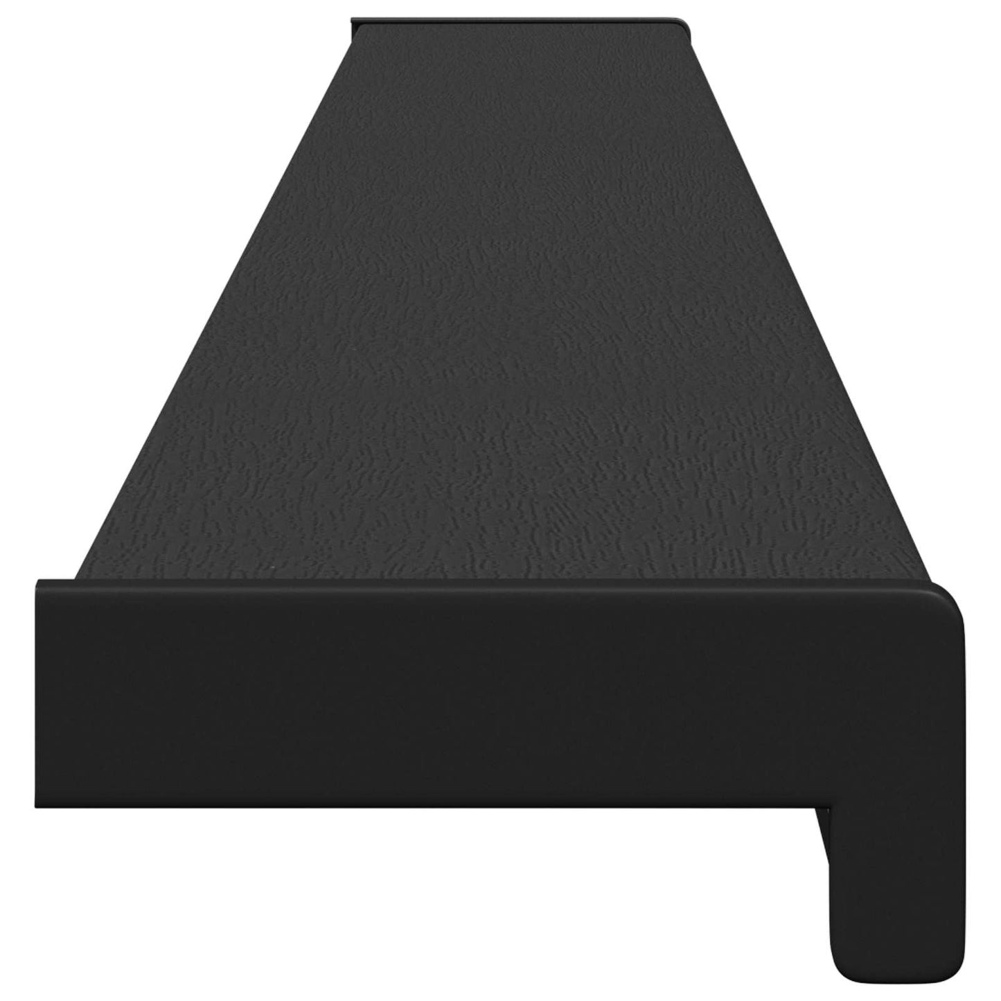 Vinduskarmer Svart med trestruktur 140 x 15 x 4,5 cm PVC