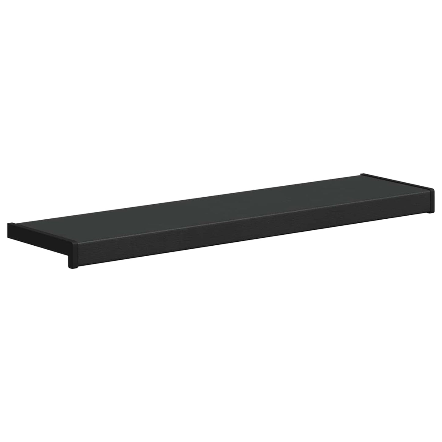 Vinduskarmer Svart med trestruktur 60 x 25 x 4,5 cm PVC