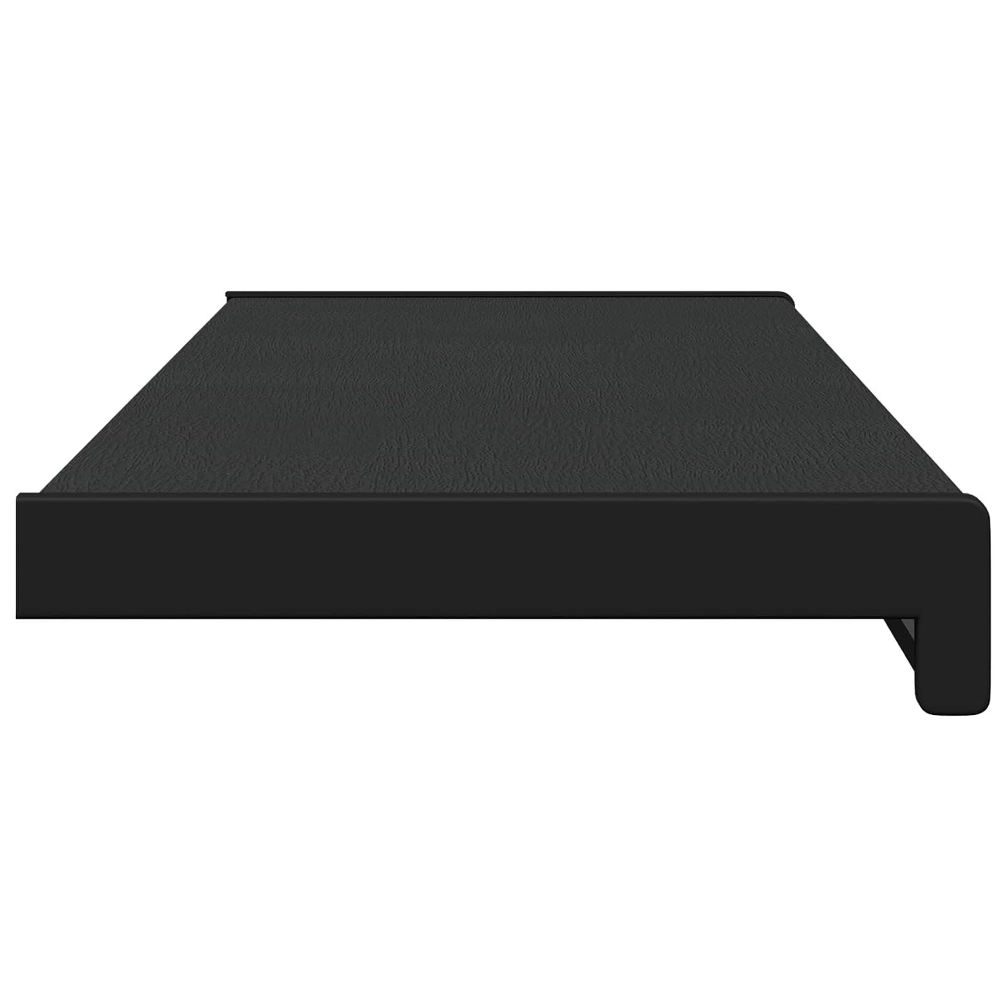 Vinduskarmer Svart med trestruktur 60 x 25 x 4,5 cm PVC