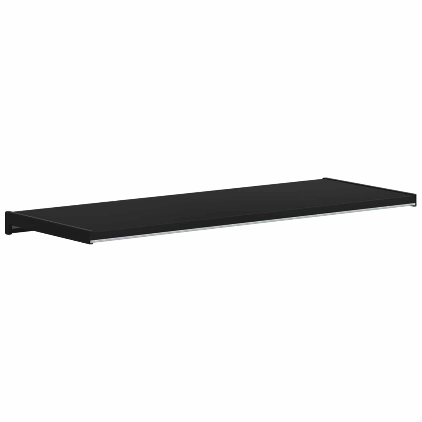 Vinduskarmer Svart med trestruktur 60 x 35 x 4,5 cm PVC