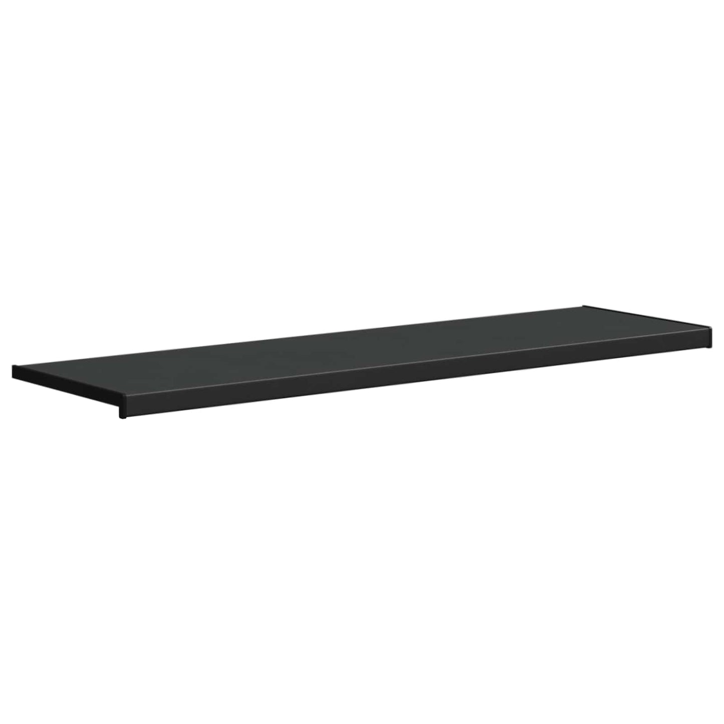 Vinduskarmer Svart med trestruktur 160 x 45 x 4,5 cm PVC