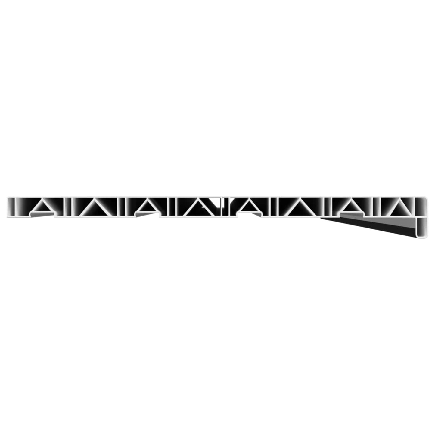 Vinduskarmer Svart med trestruktur 160 x 45 x 4,5 cm PVC