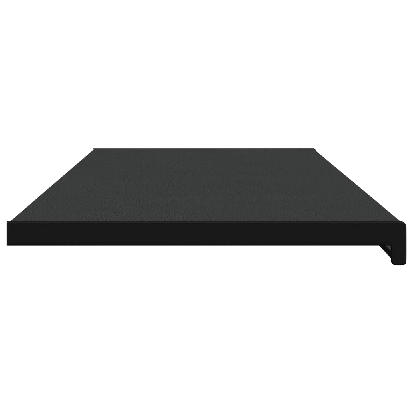 Vinduskarmer Svart med trestruktur 160 x 45 x 4,5 cm PVC