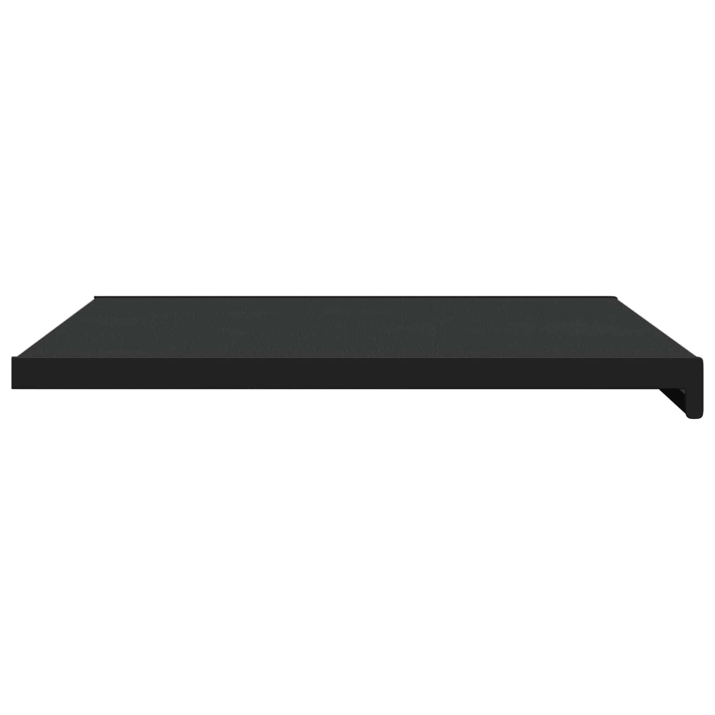 Vinduskarmer Svart med trestruktur 60 x 50 x 4,5 cm PVC