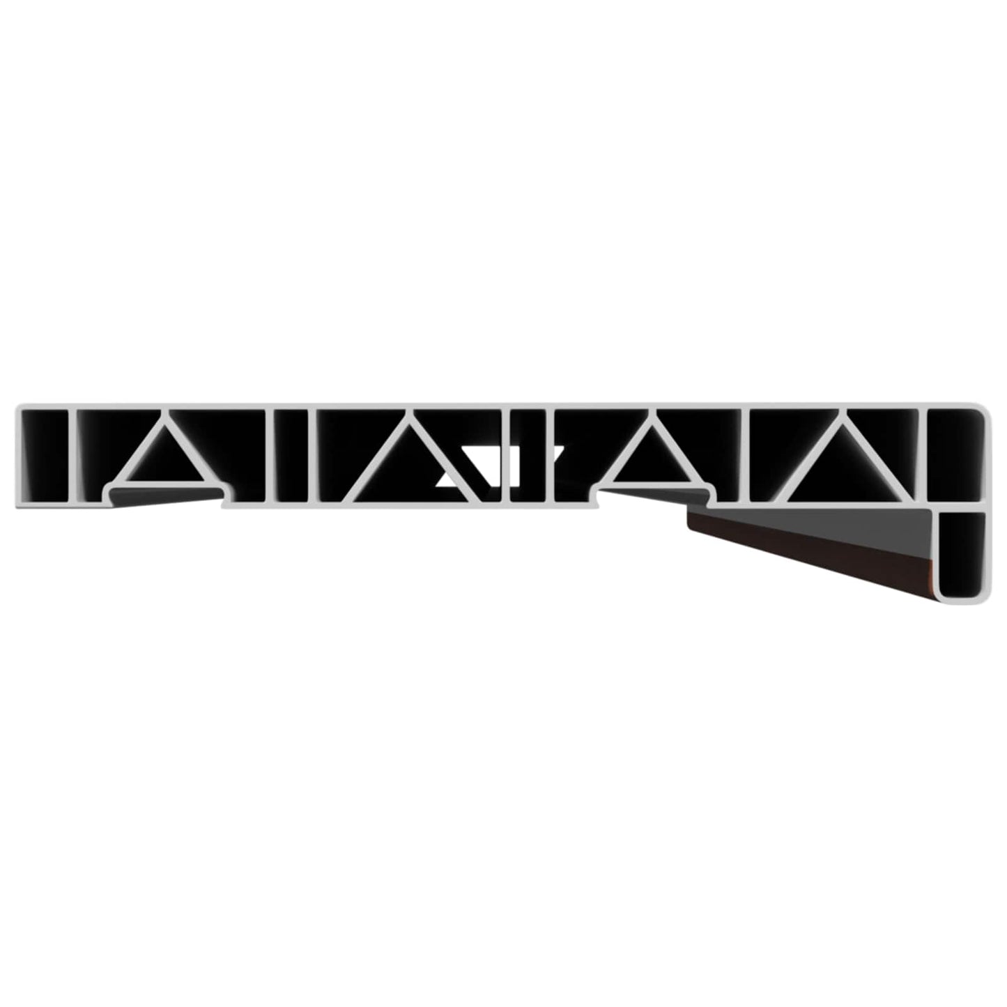Vinduskarmer Brunt tre 120 x 25 x 4,5 cm PVC