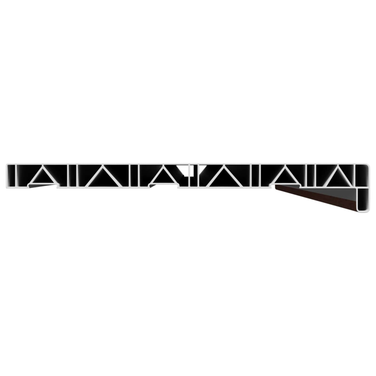 Vinduskarmer Brunt tre 160 x 35 x 4,5 cm PVC