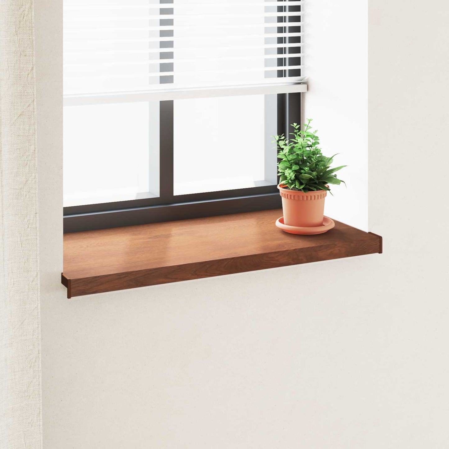 Vinduskarmer Brunt tre 80 x 45 x 4,5 cm PVC