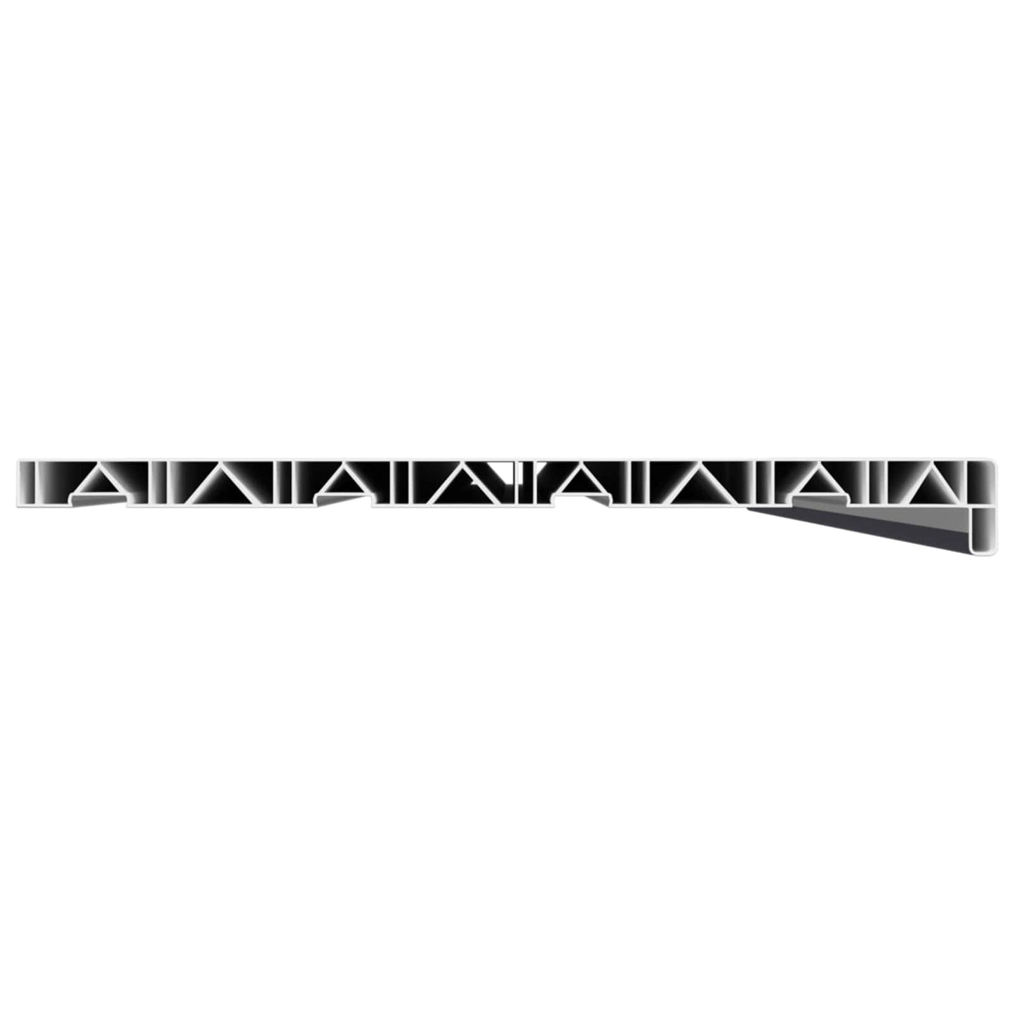 Vinduskarmer Anthracitt med trestruktur 160 x 45 x 4,5 cm PVC