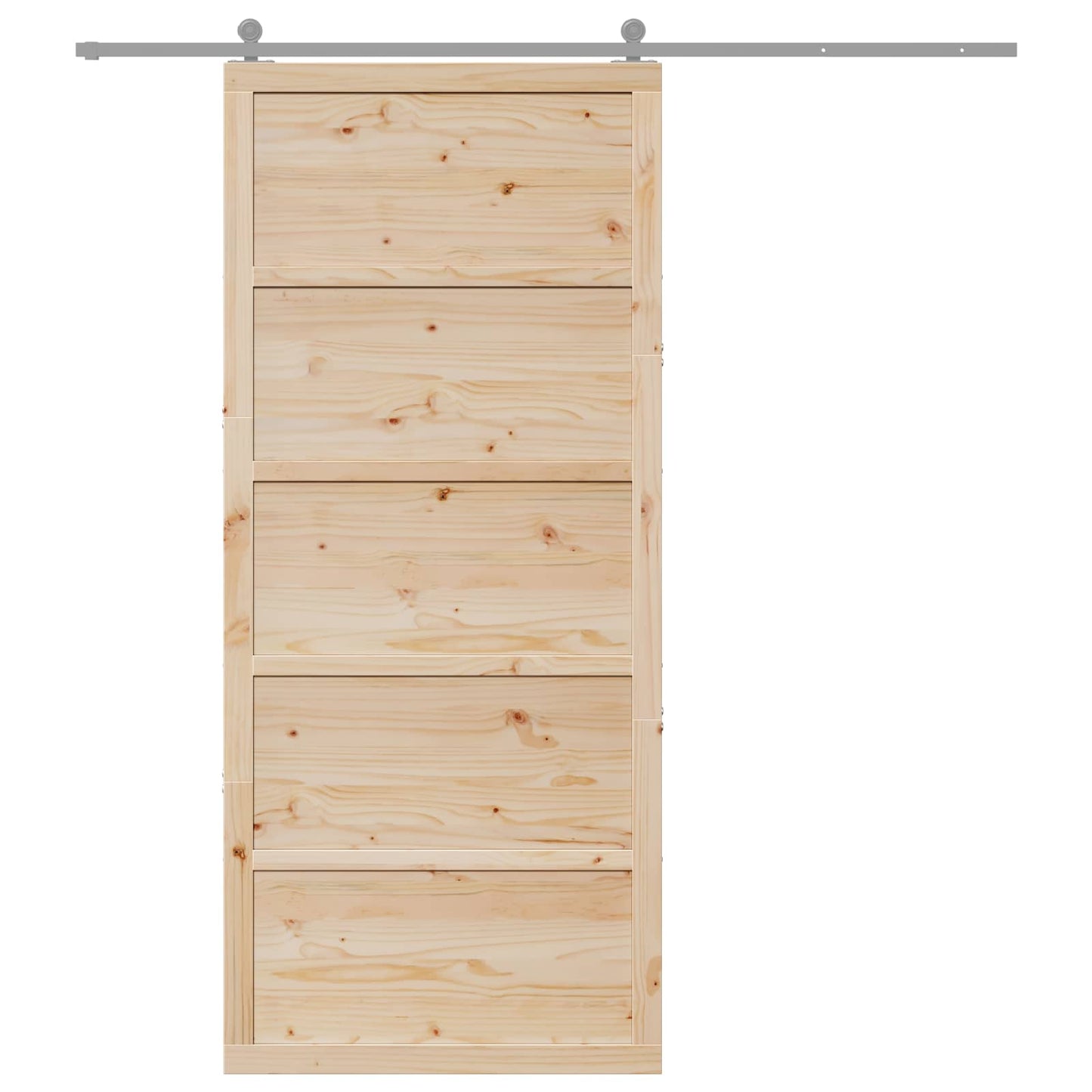 Låvedør Naturlig 90 x 2,5 x 208 cm Heltre furu