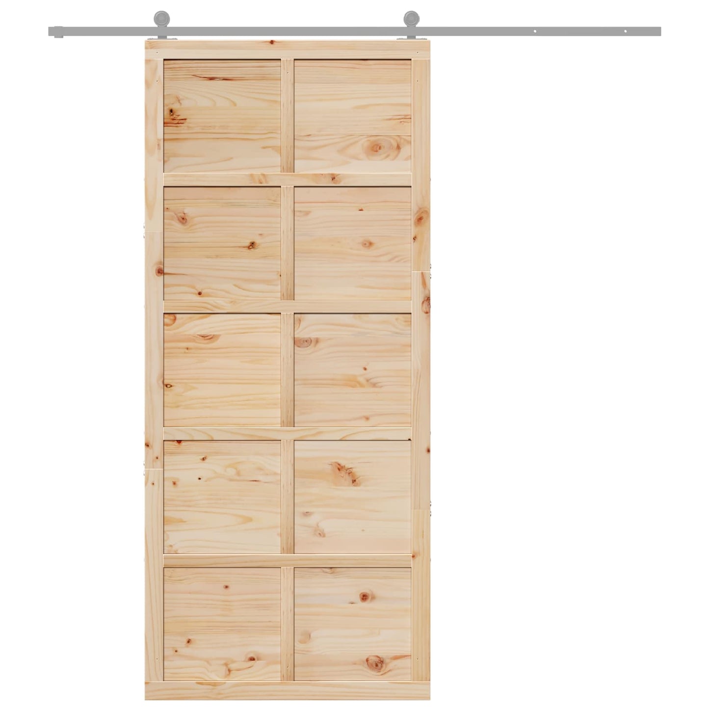 Låvedør Naturlig 90 x 2,5 x 208 cm Heltre furu