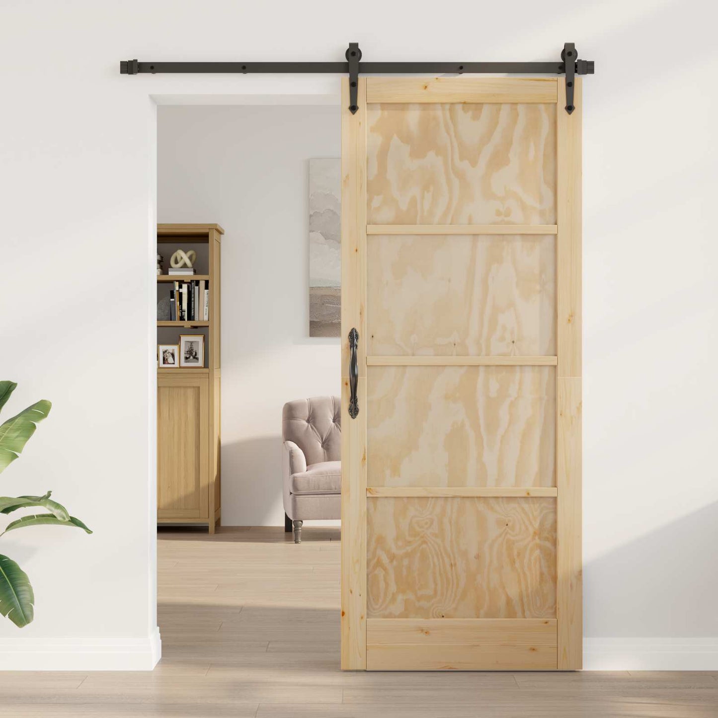 Innvendig Dør Naturlig 86 x 211 cm Kryssfinér