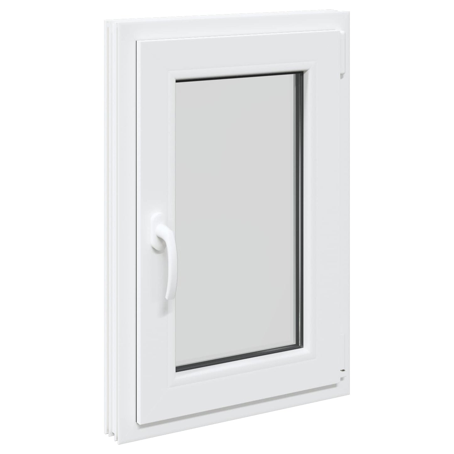 Kjølevindu RISOR 50 x 75 cm PVC og glass Hvit