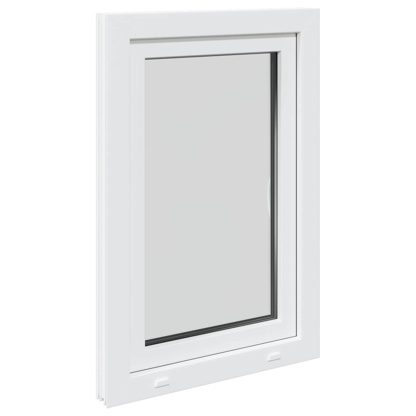 Kjølevindu RISOR 60 x 100 cm PVC og glass Hvit
