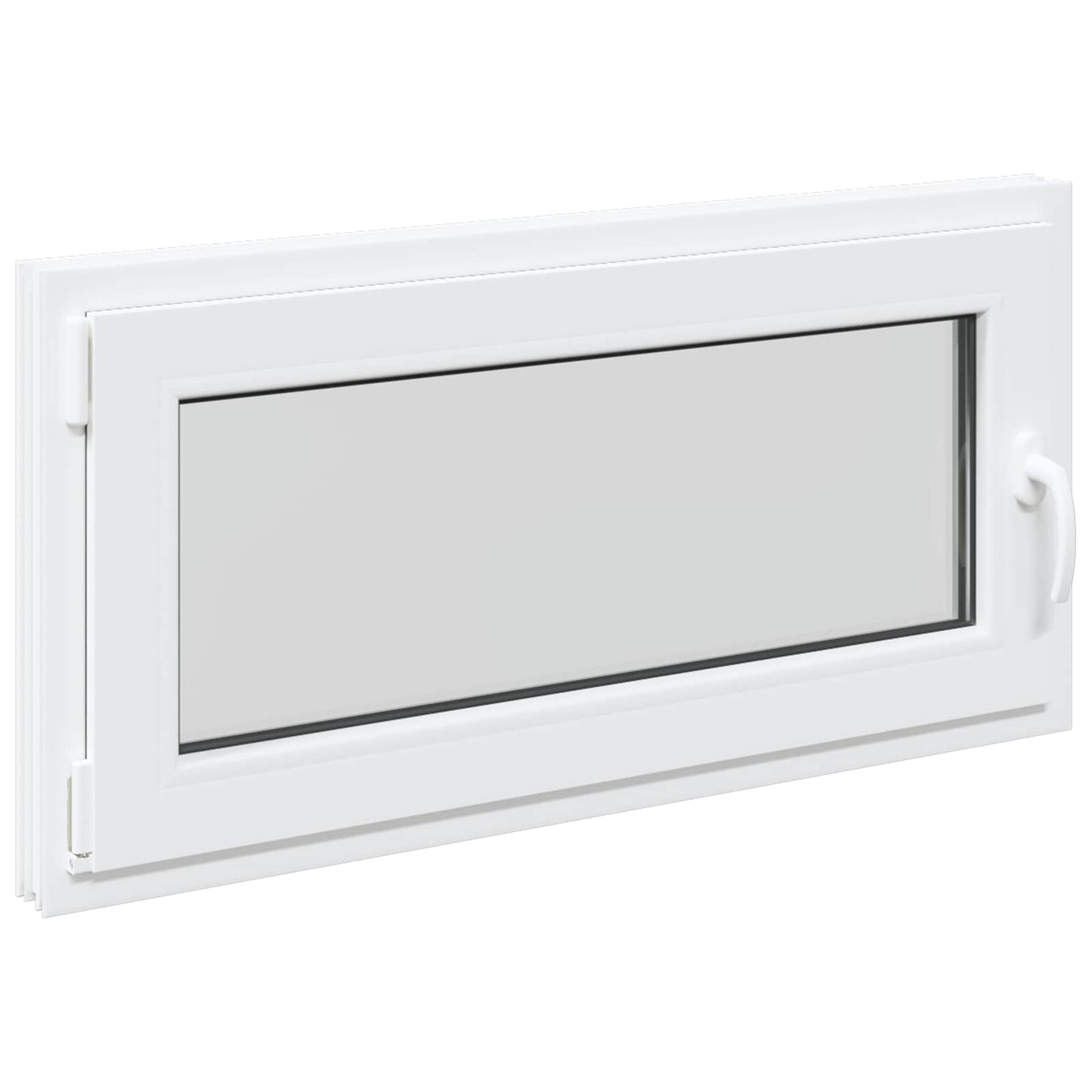 Kjølevindu RISOR 100 x 50 cm PVC og glass Hvit