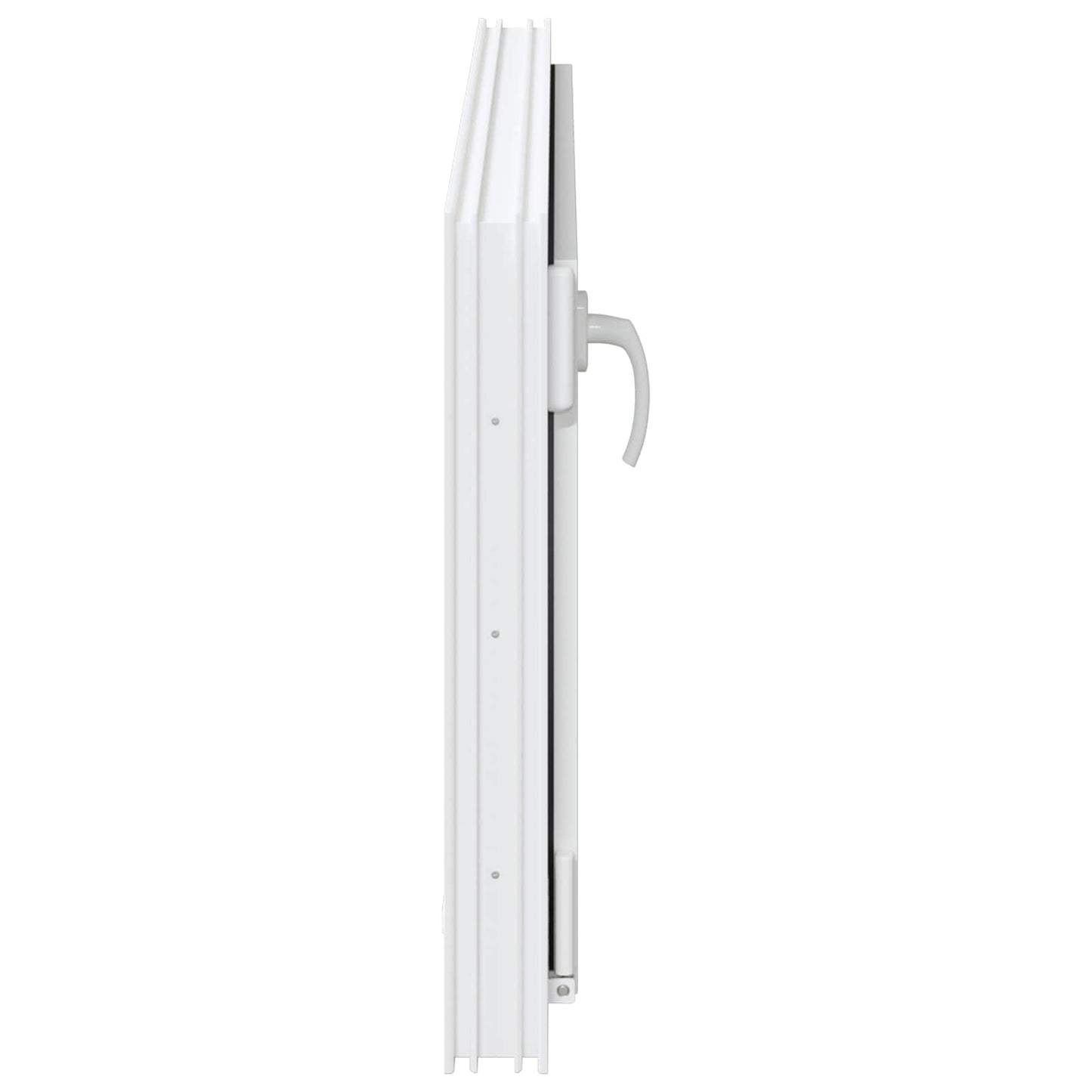 Kjølevindu RISOR 100 x 50 cm PVC og glass Hvit