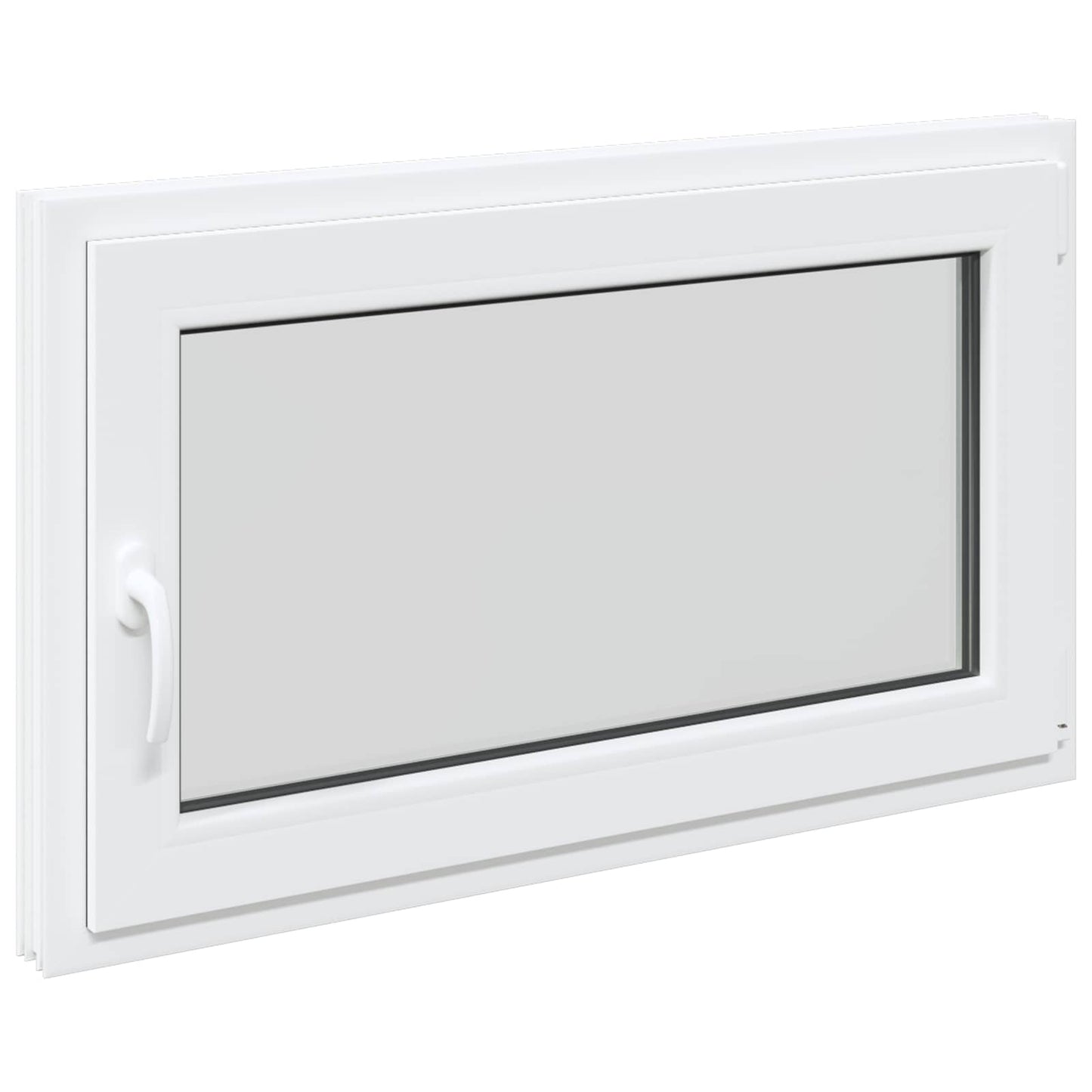 Kjølevindu RISOR 100 x 60 cm PVC og glass Hvit