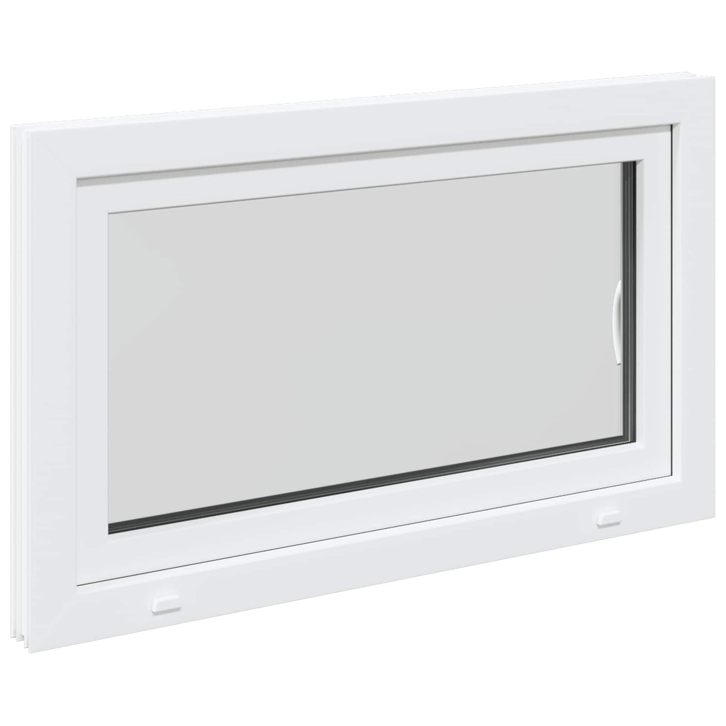 Kjølevindu RISOR 100 x 60 cm PVC og glass Hvit