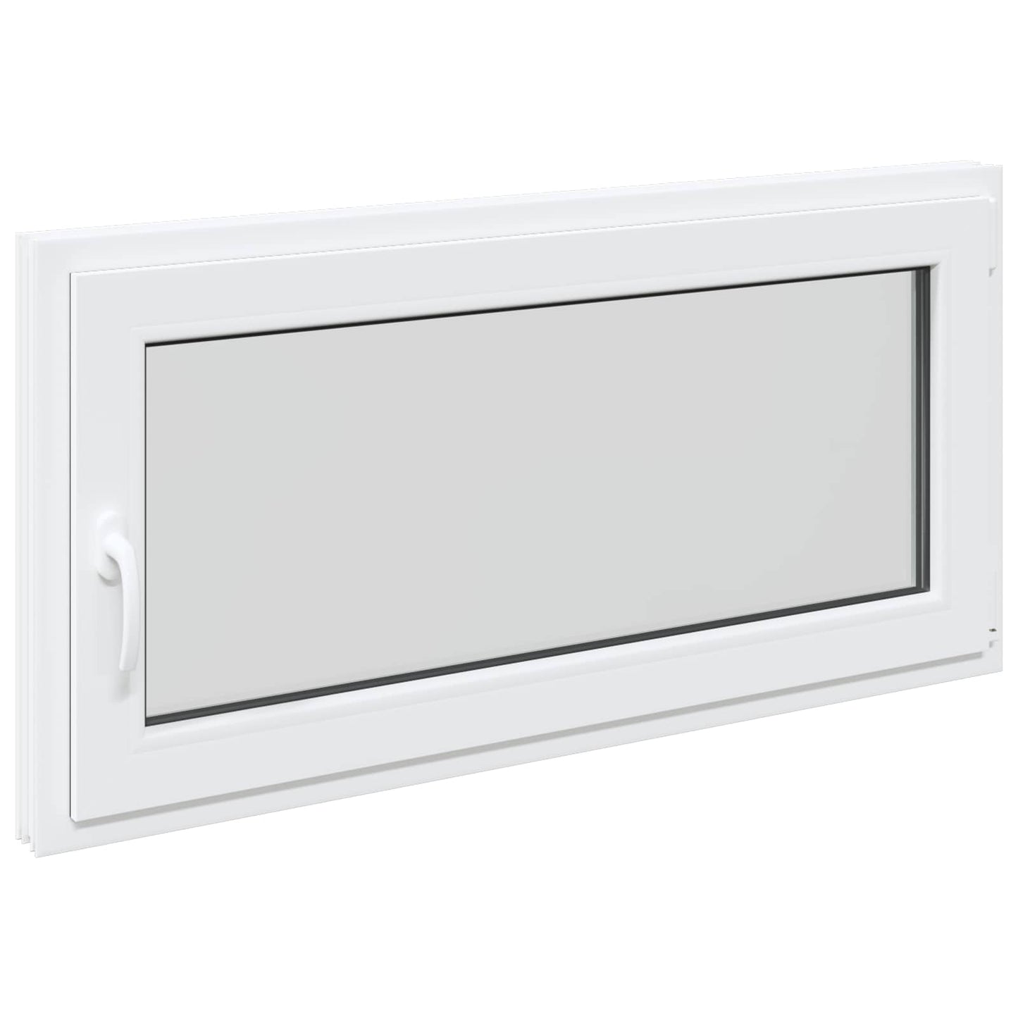 Kjølevindu RISOR 120 x 60 cm PVC og glass Hvit