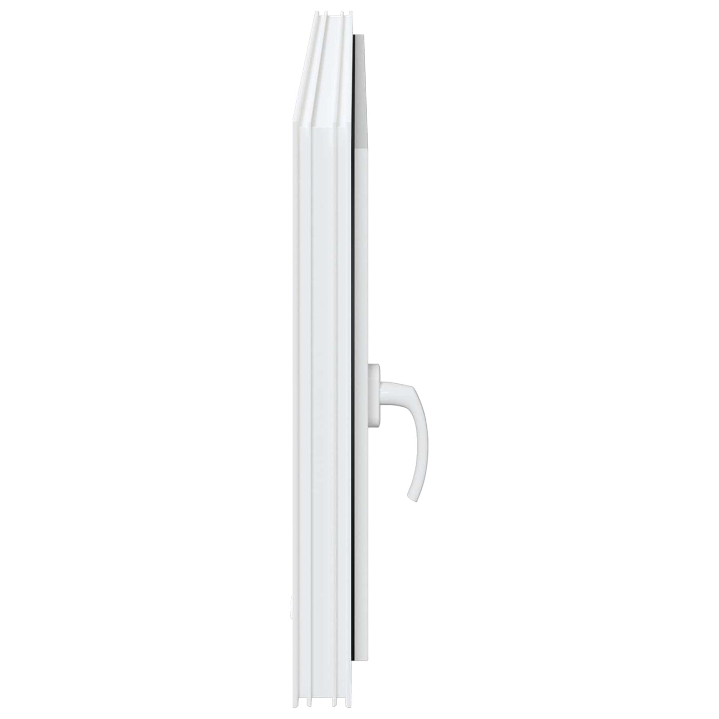 Kjølevindu RISOR 120 x 60 cm PVC og glass Hvit