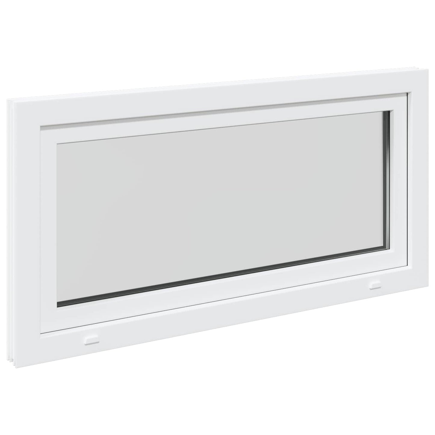 Kjølevindu RISOR 120 x 60 cm PVC og glass Hvit