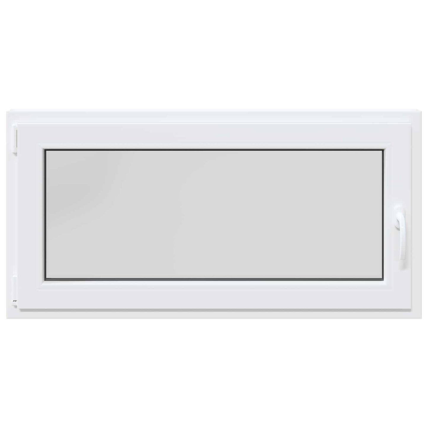 Kjølevindu RISOR 120 x 60 cm PVC og glass Hvit