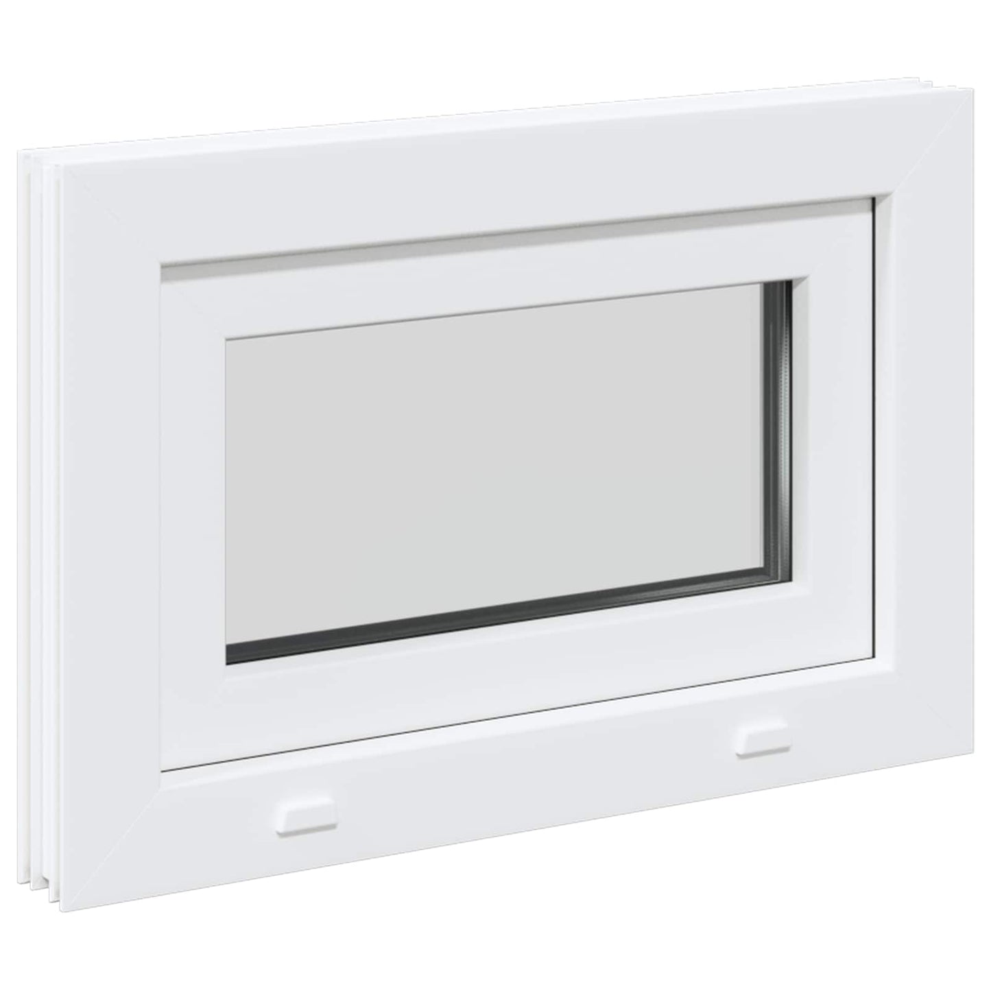 Kjølevindu RISOR 60 x 40 cm PVC og glass Hvit