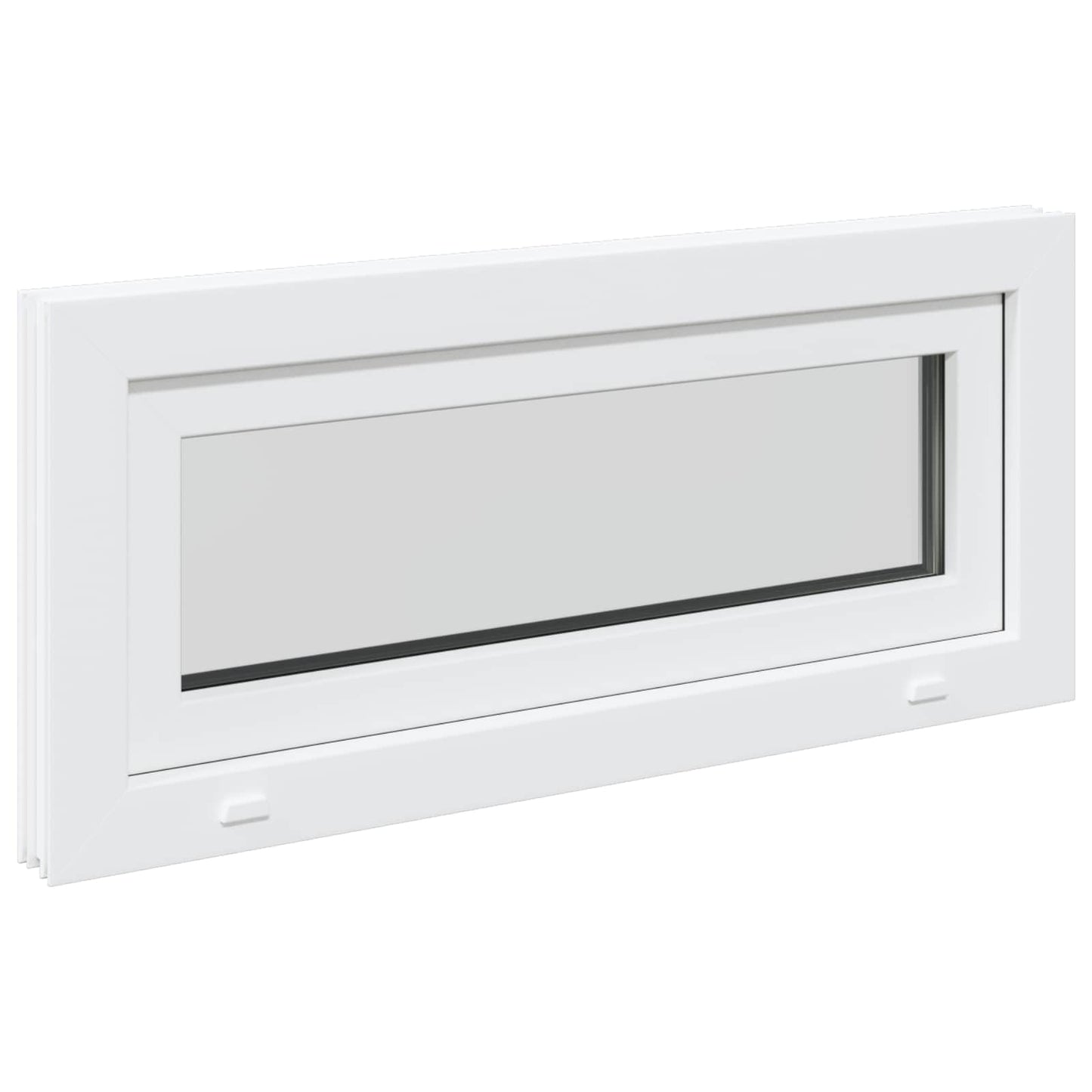 Kjølevindu RISOR 90 x 40 cm PVC og glass Hvit