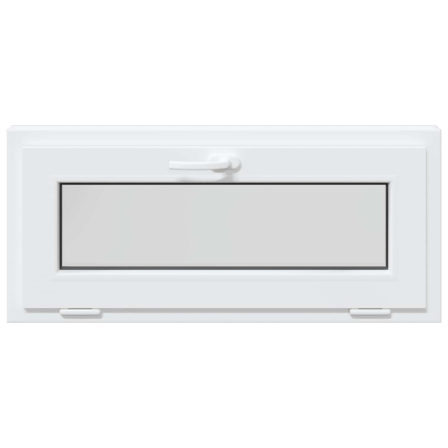 Kjølevindu RISOR 90 x 40 cm PVC og glass Hvit