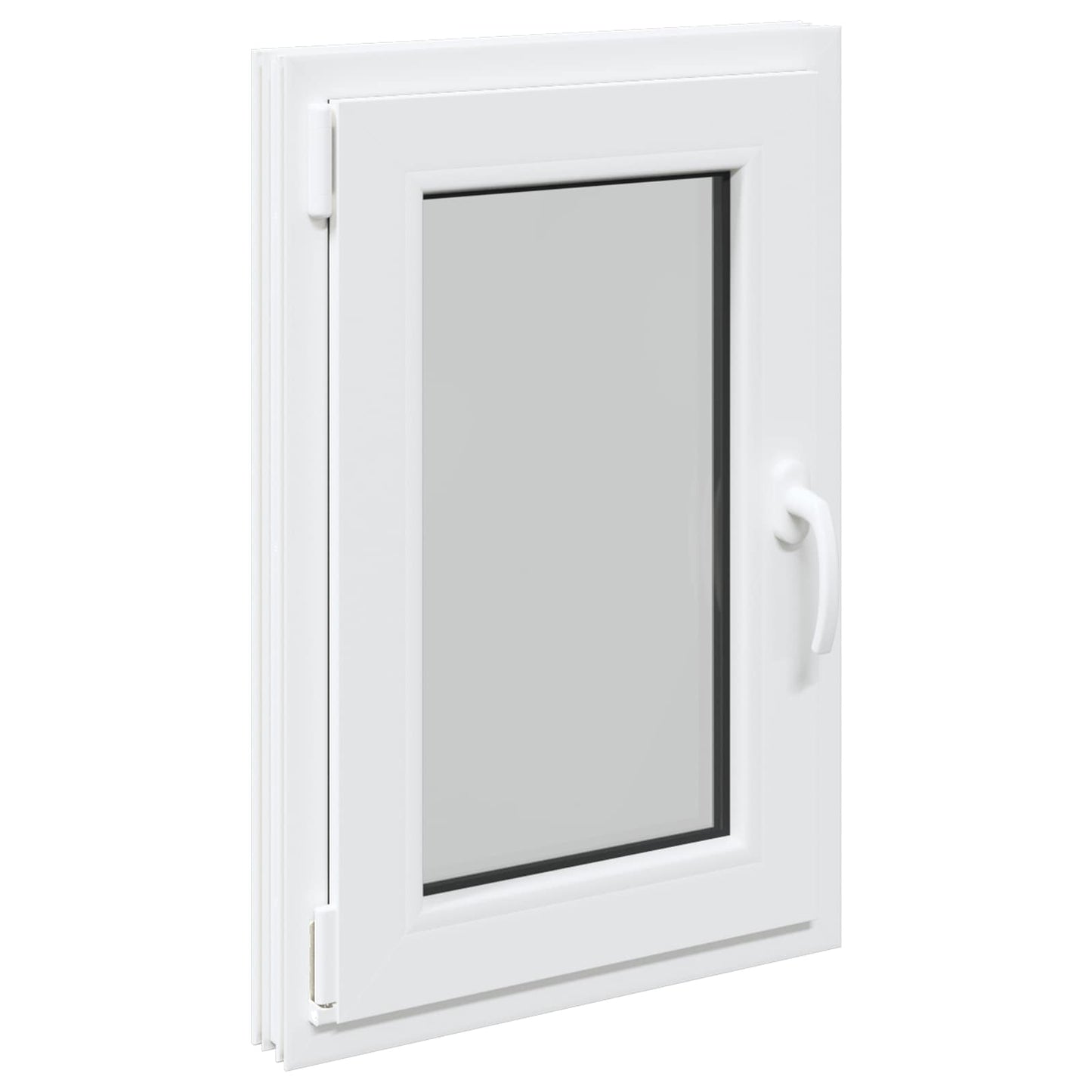 Kjølevindu RISOR 50 x 75 cm PVC og glass Hvit